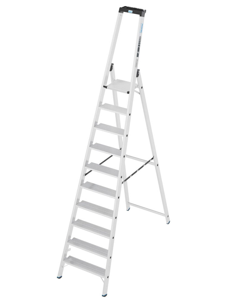 KRAUSE Stabilo drabina wolnostojąca 10-stopniowa o nośności 225 kg i stopniami o głębokości 135 mm